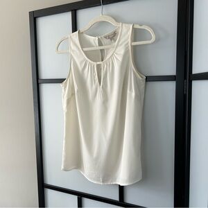[XS] Banana Republic Light Beige Cream Sleeveless Flowy Blouse Tank